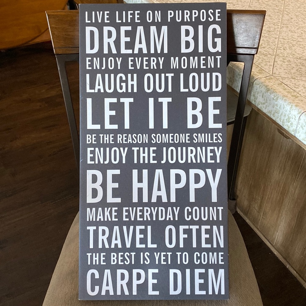 Wall Hanging - Dream Big…Carpe Diem